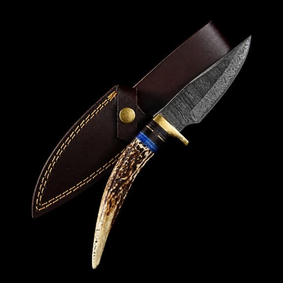 Damascus Steel Viking Knife — Custom Hand Forged