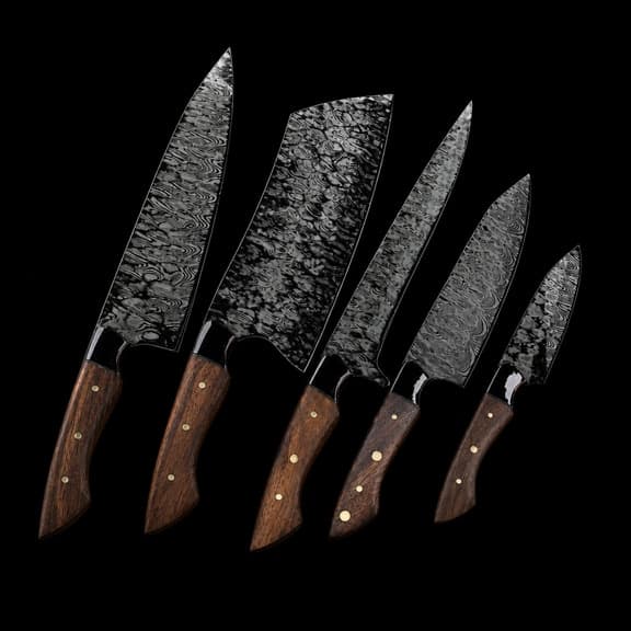 Damascus Kitchen Set — Chef & Paring